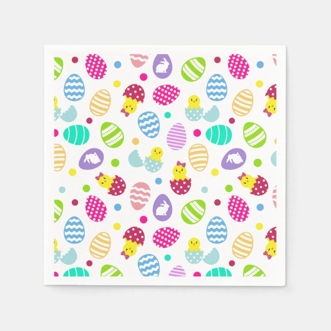 Servilleta De Papel Huevos de Pascua (Anverso)