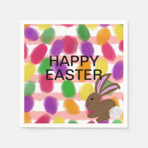 Servilleta De Papel Huevos de Pascua de conejo