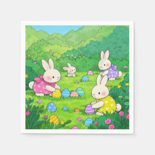 Servilleta De Papel Huevos de Pascua de personalizado Bunnies