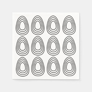 Servilleta De Papel Huevos de Pascua Geométricos Feliz Pascua