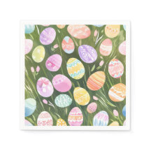 Huevos de Pascua Pastel | Hermosa Acuarela de Prim