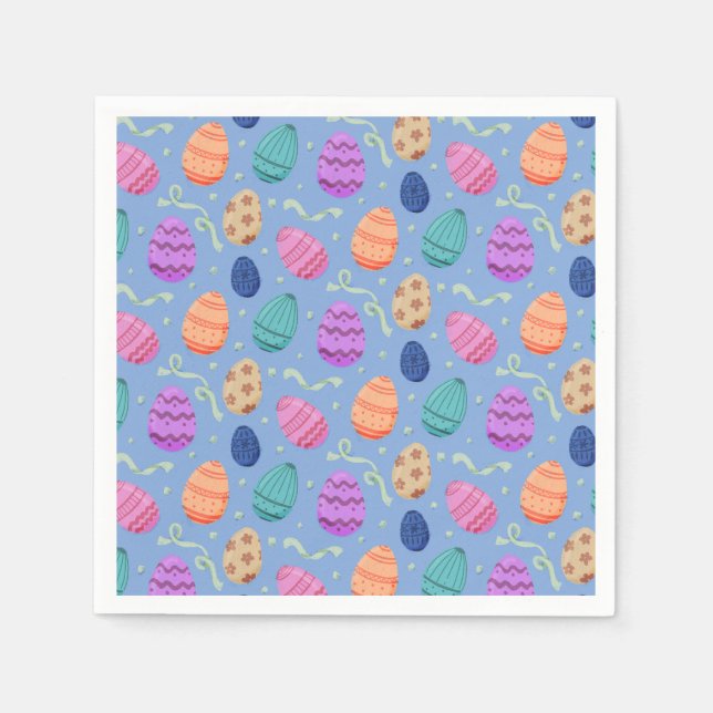 Servilleta De Papel Huevos de Pascua Patrón Continuo (Anverso)
