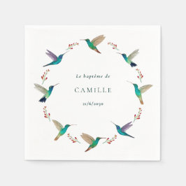 Servilleta De Papel Hummingbird Baptism