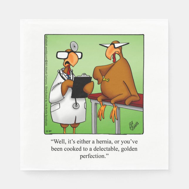 Servilleta De Papel Humor de Acción de Gracias Napkins (Anverso)