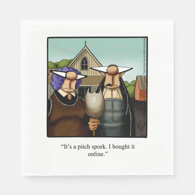 Servilleta De Papel Humor de Acción de Gracias Napkins (Anverso)