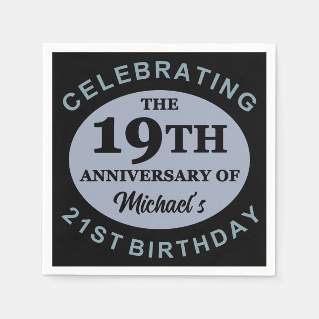 Servilleta De Papel Humor de cumpleaños 40 personalizado (Anverso)