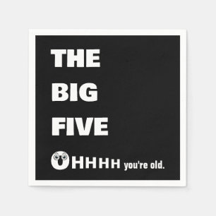 Servilleta De Papel Humor de Cumpleaños 50 Envejeciendo