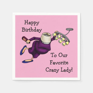 Servilleta De Papel Humor De Cumpleaños Gracioso Para Ella