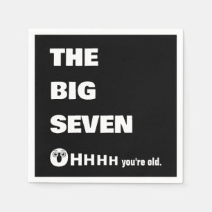 Servilleta De Papel Humor de envejecimiento en el 70 cumpleaños