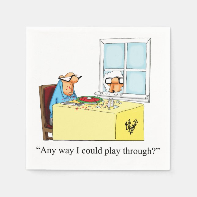 Servilleta De Papel Humor de golf Cocktail Fiesta Napkins (Anverso)