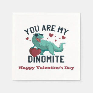 Servilleta De Papel Humor de San Valentín dinomita