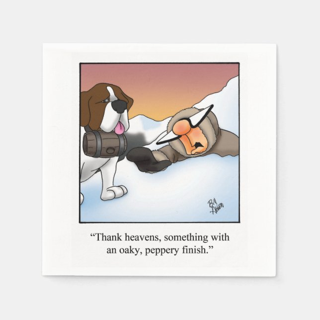 Servilleta De Papel Humor de vino divertidísimo Cocktail Napkins (Anverso)