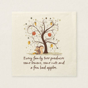 Servilleta De Papel Humor del árbol de familia