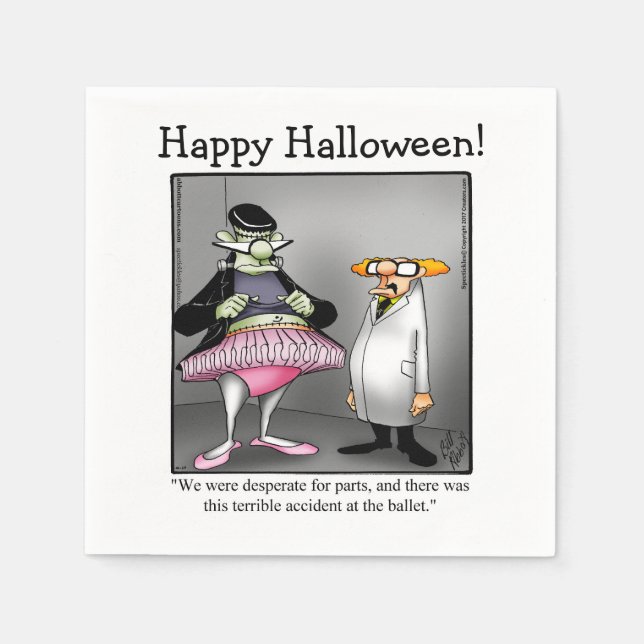 Servilleta De Papel Humor divertido de Halloween Cocktail Napkins (Anverso)