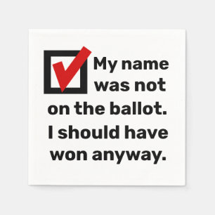 Servilleta De Papel Humor electoral 2024