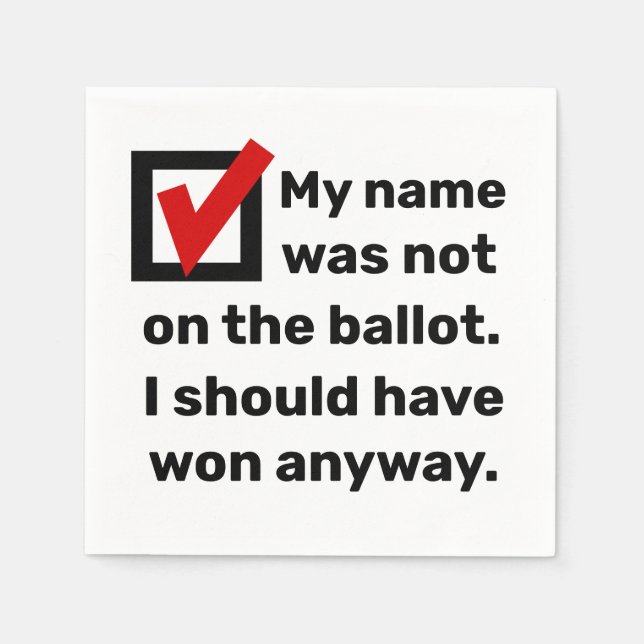 Servilleta De Papel Humor electoral 2024 (Anverso)