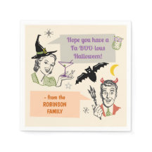Humor retro de la fiesta de Halloween Faboolous pe