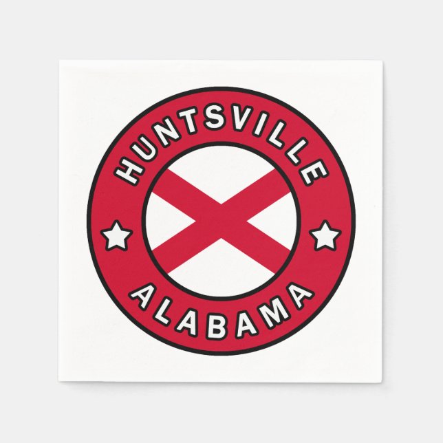 Servilleta De Papel Huntsville Alabama (Anverso)