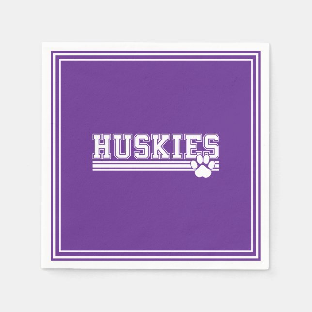 Servilleta De Papel Huskies Paper  Napkins (Anverso)