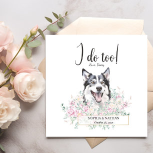 Servilleta De Papel Husky Dog Boda Cocktail Napkins