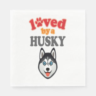 Servilleta De Papel Husky Dog Lover