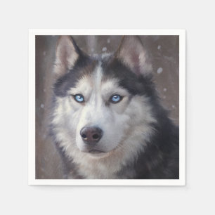 Servilleta De Papel Husky Siberian