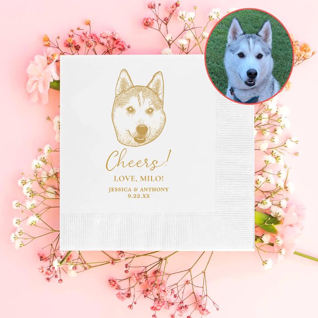 Servilleta De Papel Husky Sibir Perro Cheque Personalizado (Subido por el creador)