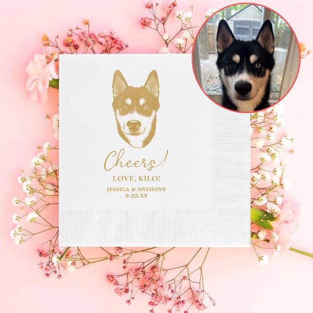 Servilleta De Papel Husky Sibir Perro Cheque Personalizado (Subido por el creador)