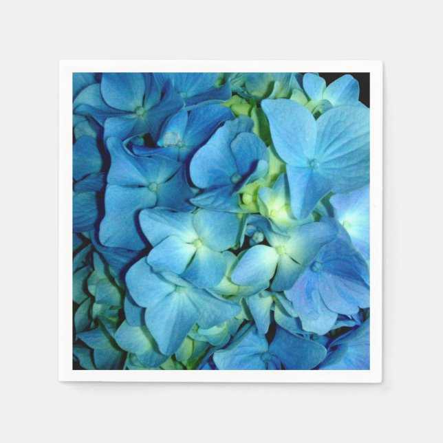 Servilleta De Papel Hydrangea azul (Anverso)