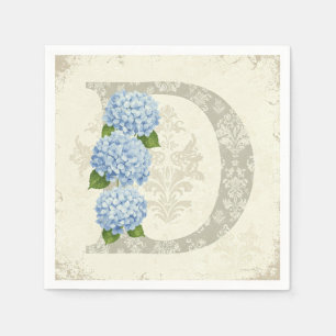 Servilleta De Papel Hydrangea azul, de Natasha Us