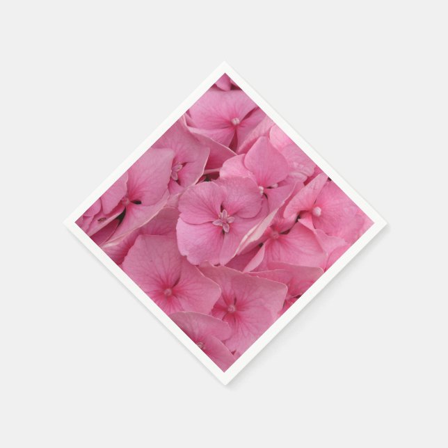Servilleta De Papel Hydrangea rosa (Borde)