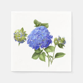 Servilleta De Papel Hydrangeas Blue