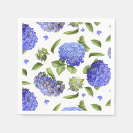 Servilleta De Papel Hydrangeas Blue