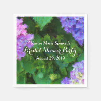 Servilleta De Papel Hydrangeas Boda Bridal Shower Napkins