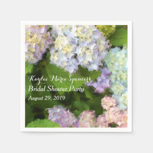 Servilleta De Papel Hydrangeas Boda Bridal Shower Napkins