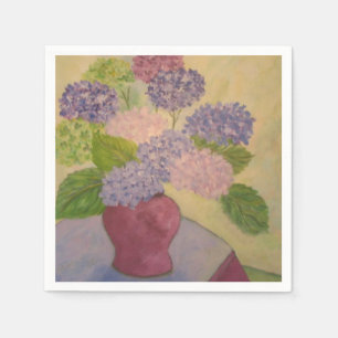 Servilleta De Papel Hydrangeas Whimsical