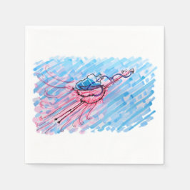 Servilleta De Papel Hydrated Flamingo