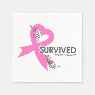 Servilleta De Papel I cáncer de pecho de Surived