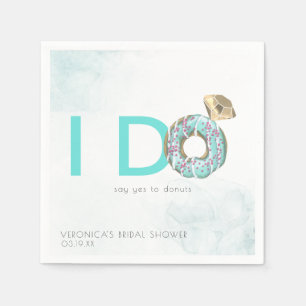 Servilleta De Papel I Do   Ducha nupcial con tema Donut personalizada