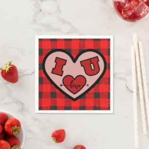 Servilleta De Papel I H U I Love You Buffalo Placa Papel Napkin