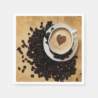 Servilleta De Papel I Heart Coffee