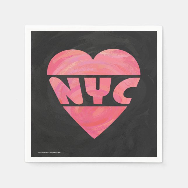 Servilleta De Papel I Heart NYC (Anverso)