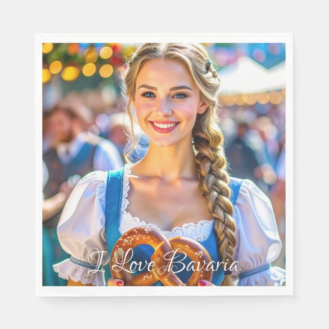SERVILLETA DE PAPEL I LOVE BAVARIA (Anverso)