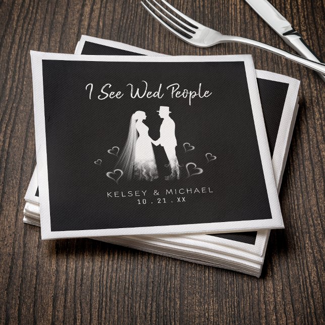 Servilleta De Papel I See Wed People Gothic Ghost Halloween Wedding (Subido por el creador)