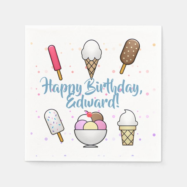 Servilleta De Papel Ice Cream Parlor Dream (Anverso)