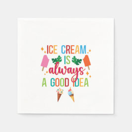 Servilleta De Papel Ice Cream Social