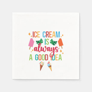 Servilleta De Papel Ice Cream Social