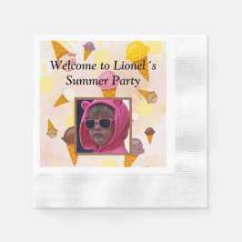 Servilleta De Papel ice cream summer party photo