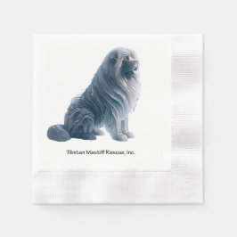 Servilleta De Papel Ice Sitting Tibetan Mastiff Napkins