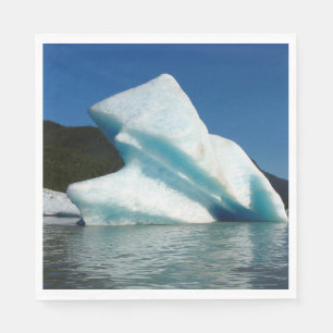 Servilleta De Papel Iceberg sobre el lago Mendenhall en Alaska